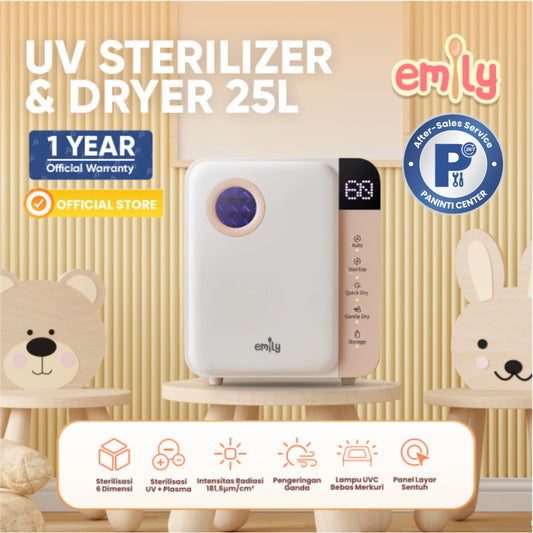 Emily UV Sterillizer & Dryer 25L 150W Sterillizer Baby / Sterillizer Botol Bayi Pengering Alat Bayi EST 19605