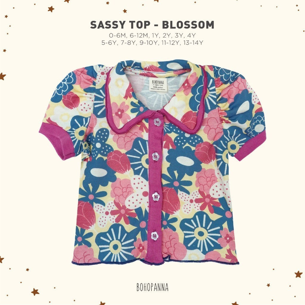 BOHOPANNA - SASSY TOP - Atasan Anak Perempuan 2424