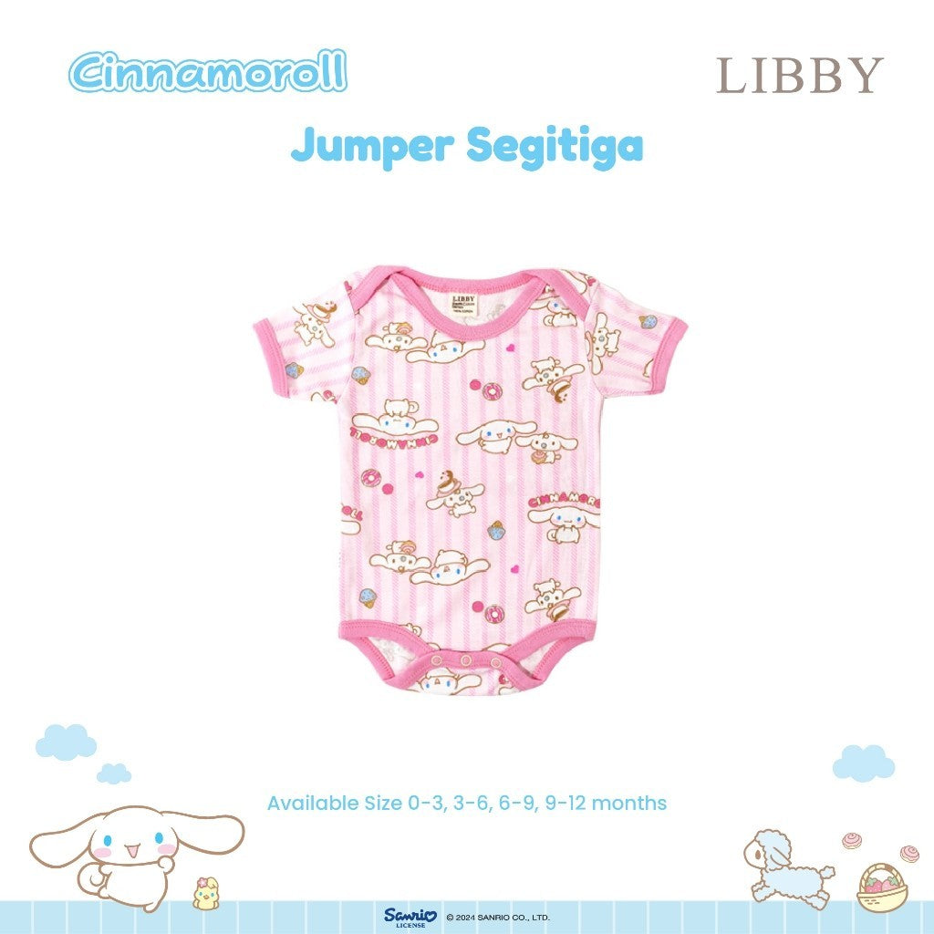 LIBBY Sanrio Premium Baju Tidur Bayi Sleepsuit Bodysuit Romper Bayi Perempuan Kuromi Cinnamoroll Hello Kitty (1 PCS/PACK)