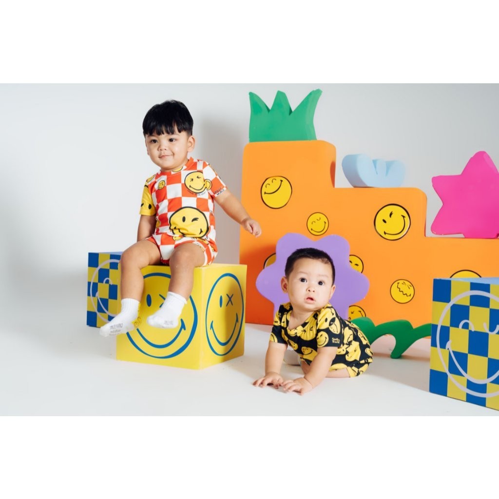 BOHOPANNA - BOHOPANNA X SMILEY - PLAYSUIT - Jumper Bayi Laki-Laki