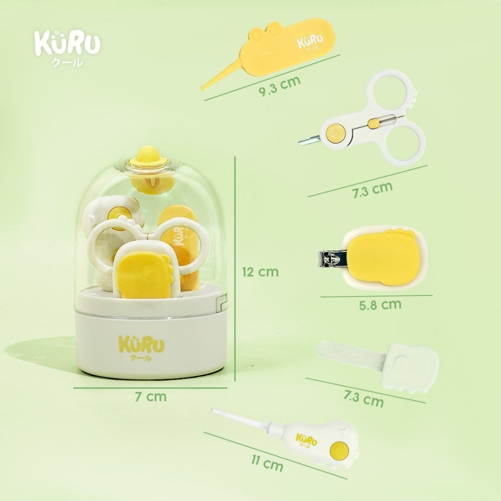 KURU Baby Nail Care Manicure Set 5in1 - Perawatan Gunting Kuku Bayi