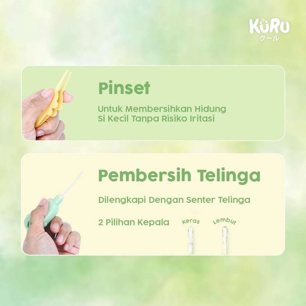 KURU Baby Nail Care Manicure Set 5in1 - Perawatan Gunting Kuku Bayi