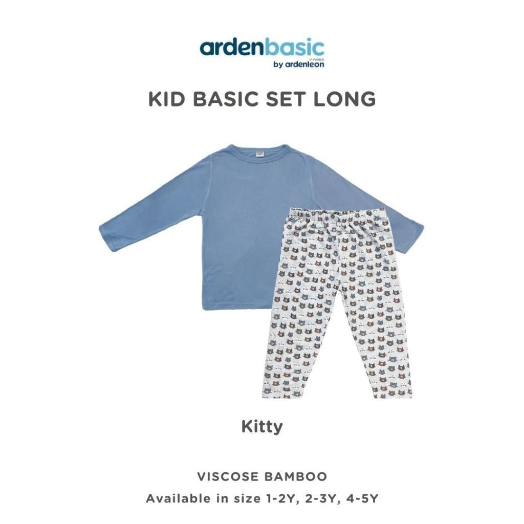 ARDENLEON ArdenBasic Kid Basic Set Long Setelan Baju Tidur Anak