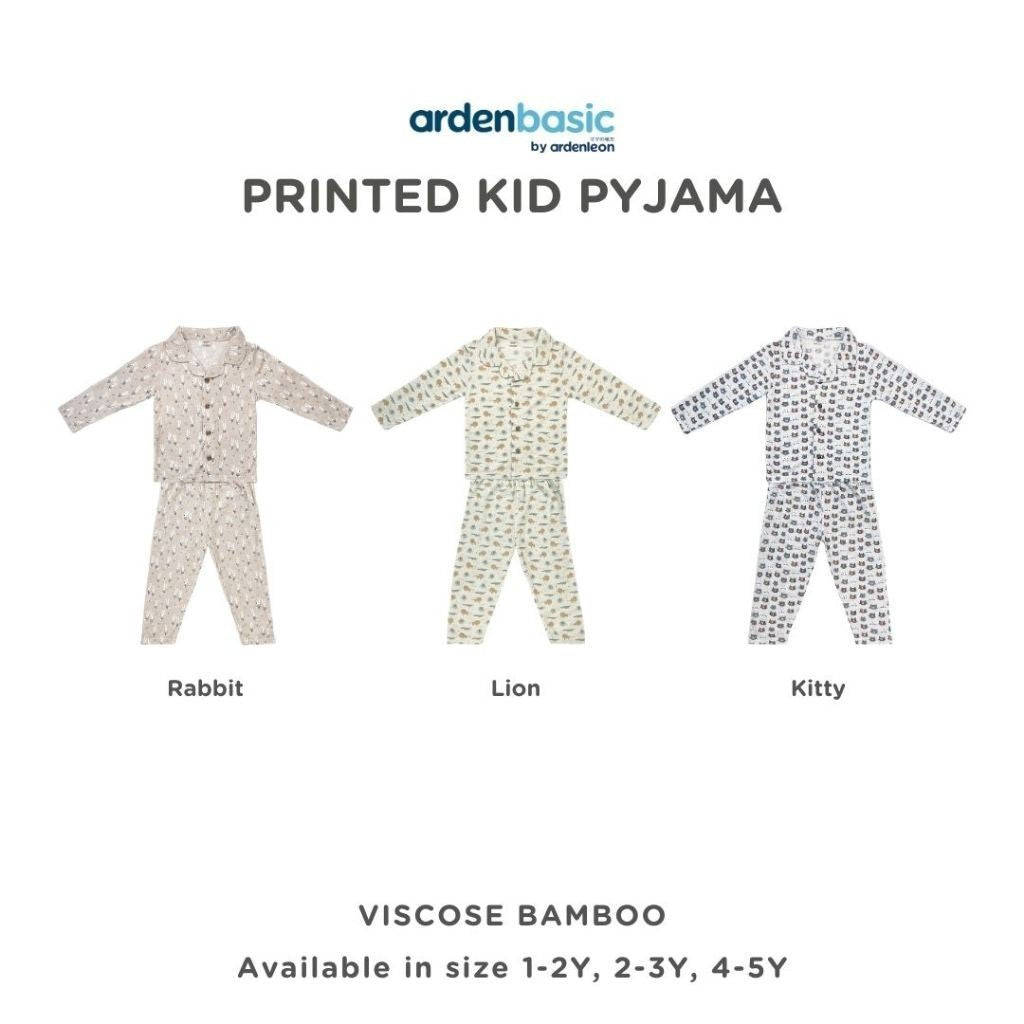 ARDENLEON ArdenBasic Printed Kid Pyjama Setelan Baju Tidur Anak