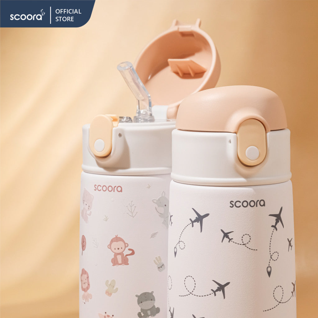 SCOORA Zoy Botol Minum Stainless Anak Dengan Sedotan