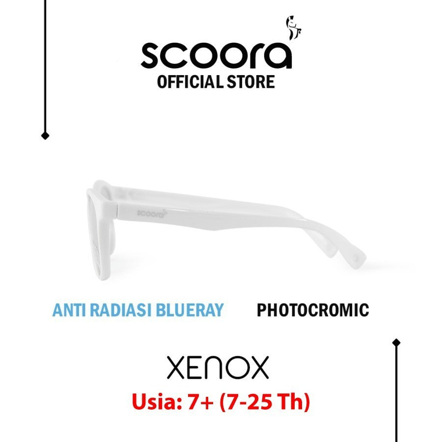 SCOORA Xenox Kacamata Usia Anak 7+ ( 7 - 25 thn ) Anti Radiasi & Anti UV - Variasi Warna