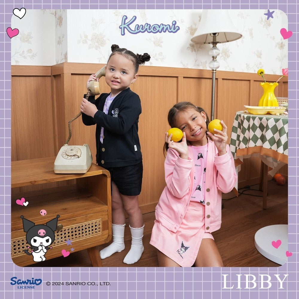 LIBBY Sanrio Elio Cardigan Anak Perempuan Kuromi Cinnamoroll 9 Bulan- 4 Tahun(1 Pcs)Sweater | Jaket