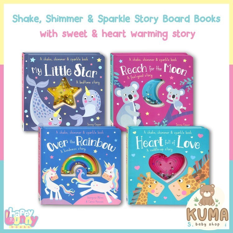 Shake, Shimmer & Sparkle Story Board Books  with sweet & heart warming story (HA)