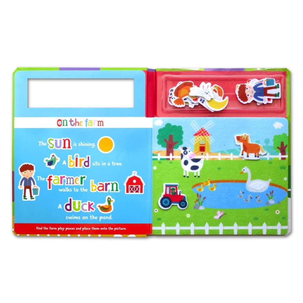 Play Felt First Words On the Farm/Colours Under the Sea  (Contains 25 Felt Pieces and 5 Play Scenes)