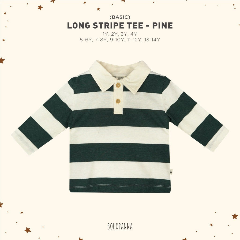 BOHOPANNA - LONG STRIPE TEE - Atasan Anak Lengan Panjang