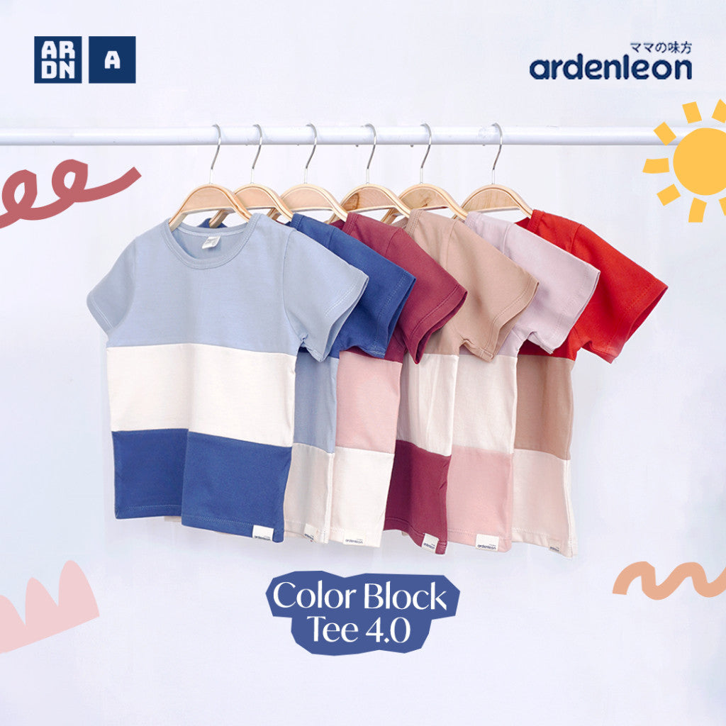 ARDENLEON Atasan Kaos Anak Color Block Tee 4.0 6 Bulan - 12 Tahun