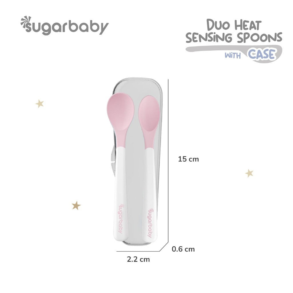 Sugarbaby Duo Heat Sensing Spoon BPA Free/Training Spoon/Peralatan Makan Bayi/Sendok Makan Bayi