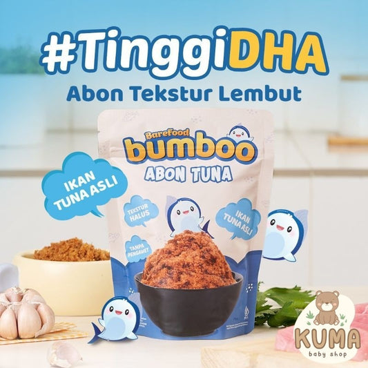 BUMBOO Abon TUNA Asli - Tekstur Lembut MPASI Si Kecil - Sumber Protein - Tanpa MSG - Tanpa Pengawet