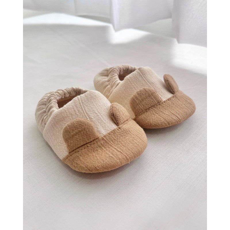 Petita Petito Crinkled Bear Baby Shoes Sepatu Bayi Prewalker Anti-slip