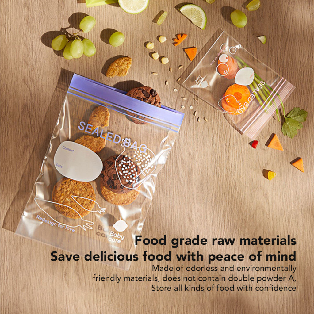 Sakumini Plastic Ziplock Bag Plastik Klip Zipper Kantong Penyimpanan Makanan