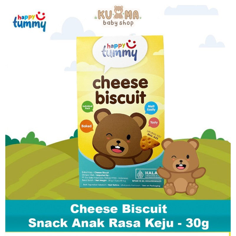 Happy Tummy Cheese Biscuit / Camilan Bayi & Anak 30 gr Halal
