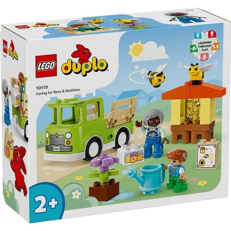 LEGO DUPLO Town 10419 Caring for Bees & Beehives Toy (22 Pieces) Building Blocks for Kids (2 Tahun+)