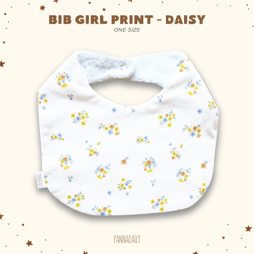 BOHOPANNA - PANNADAILY - PANNA DAILY - BABY & BAYI - BIB GIRL PRINT - BIB RUFFLE - Slabber Bayi
