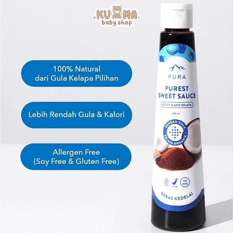 PURA | KECAP MANIS KELAPA - 200ml | Gluten Free Allergen Free