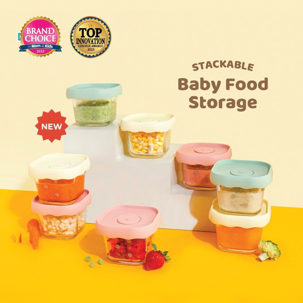 Little Dimple Stackable Baby Food Storage - Tempat Makan Mpasi Bayi - Wadah Mpasi
