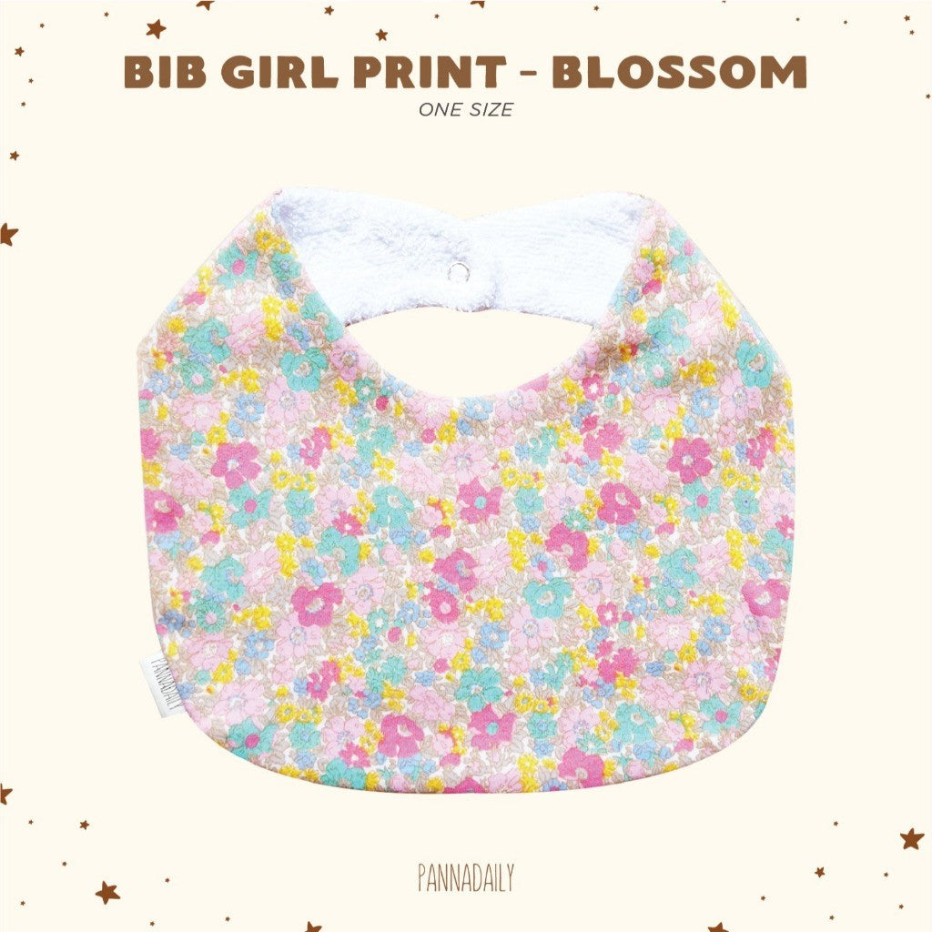 BOHOPANNA - PANNADAILY - PANNA DAILY - BABY & BAYI - BIB GIRL PRINT - BIB RUFFLE - Slabber Bayi