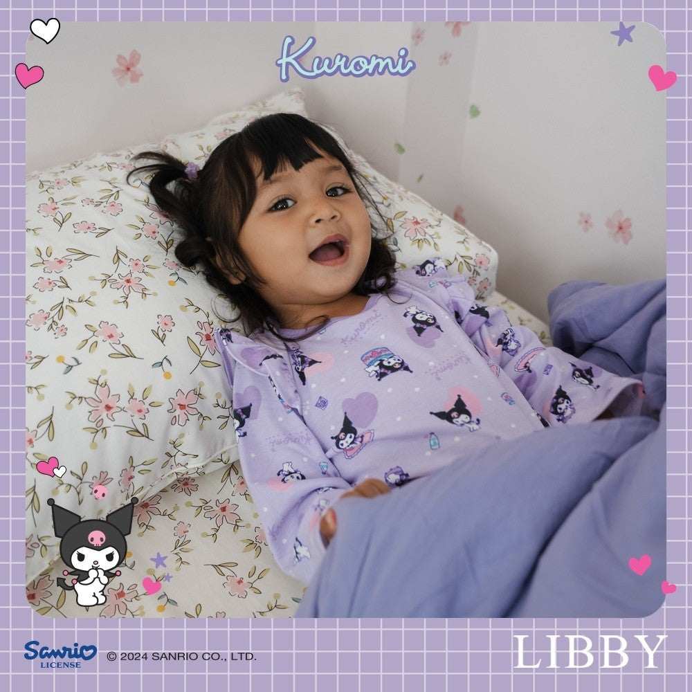 LIBBY Sanrio Bundling Perlengkapan Bayi Kuromi Cinnamoroll Hello Kitty (3 Pcs) Bedong | Sarung Tangan & Kaki Bayi | Topi Tali | Slaber
