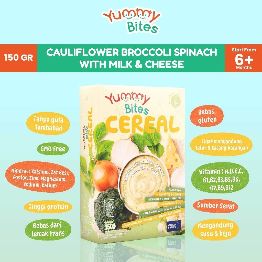 [NIKITA WILLY EXCLUSIVE] Yummy Bites Cereal 150 GR/ MPASI Baby/ Bubur Bayi Oatmeal mpasi Penambah Nafsu Makan Penambah Berat Badan BB Booster MPASI Bayi Anti GTM