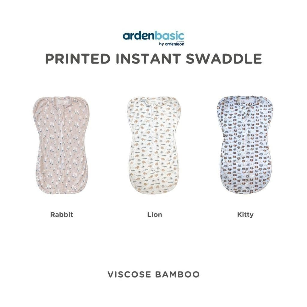 ARDENLEON ArdenBasic Printed Instant Swaddle Bedong Bayi