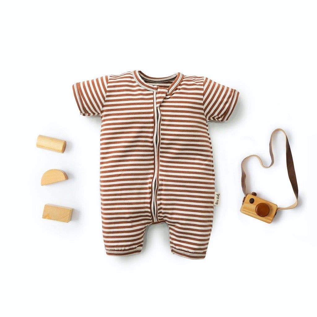 Nice Kids - Stripe Playsuit Baby (Baby Jumper Romper Onesies Bayi Baju Terusan 0-2 Tahun)