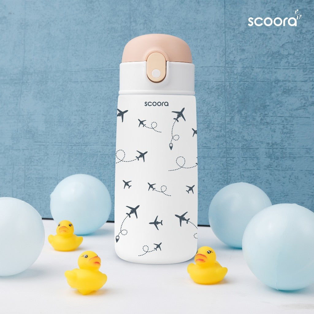 SCOORA Zoy Botol Minum Stainless Anak Dengan Sedotan