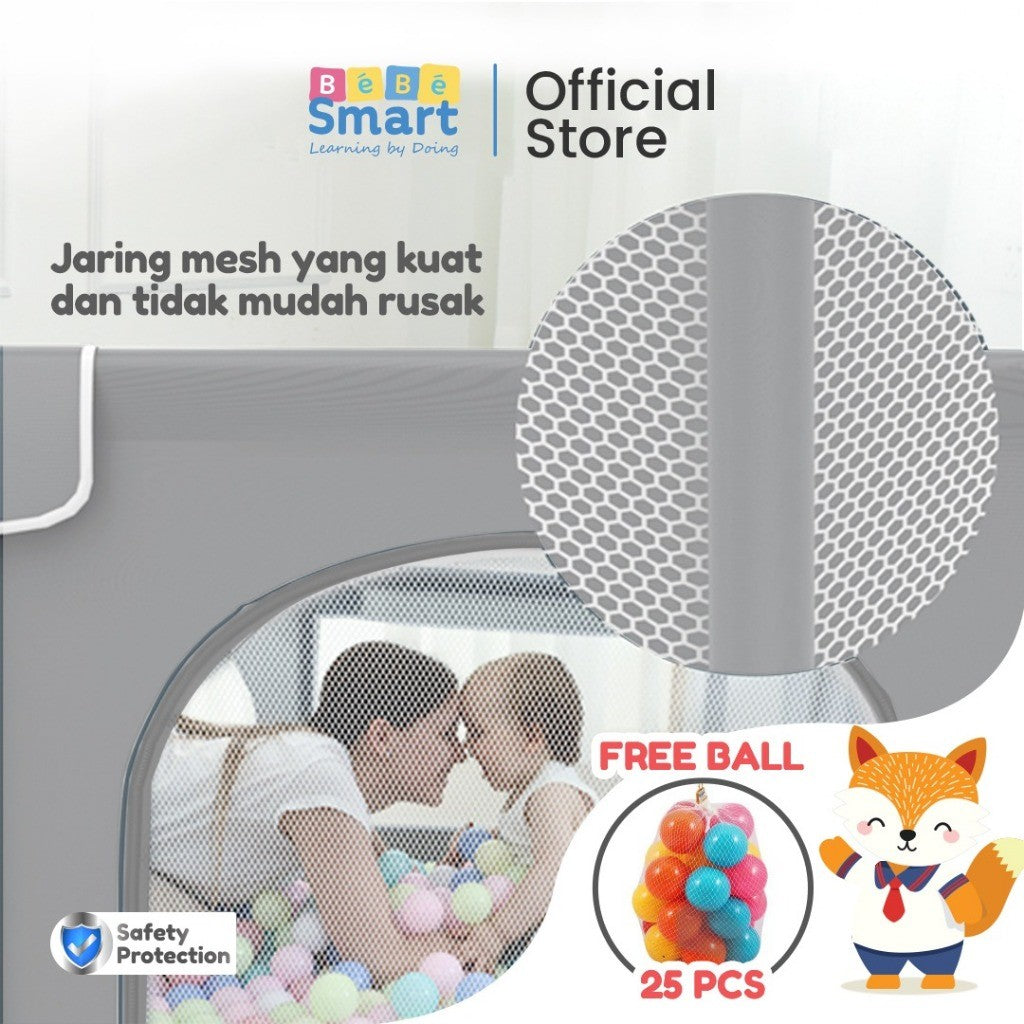 BEBE SMART Pagar Bayi / Pagar Bayi Bermain / Pagar Mainan Anak / Playpen Bayi / Pagar Main Anak