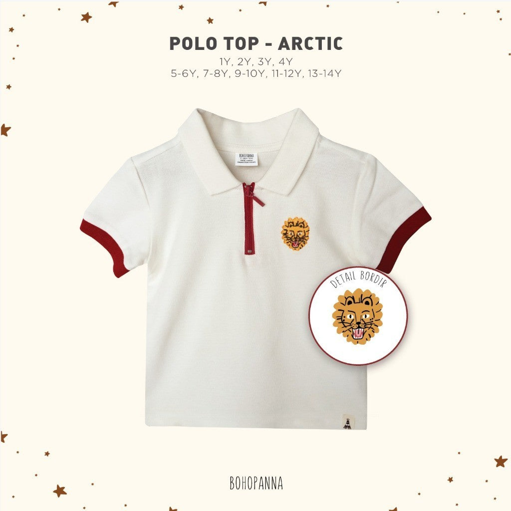 BOHOPANNA - POLO TOP - Atasan Anak Laki-Laki - Polo Boy - Kaos Polo