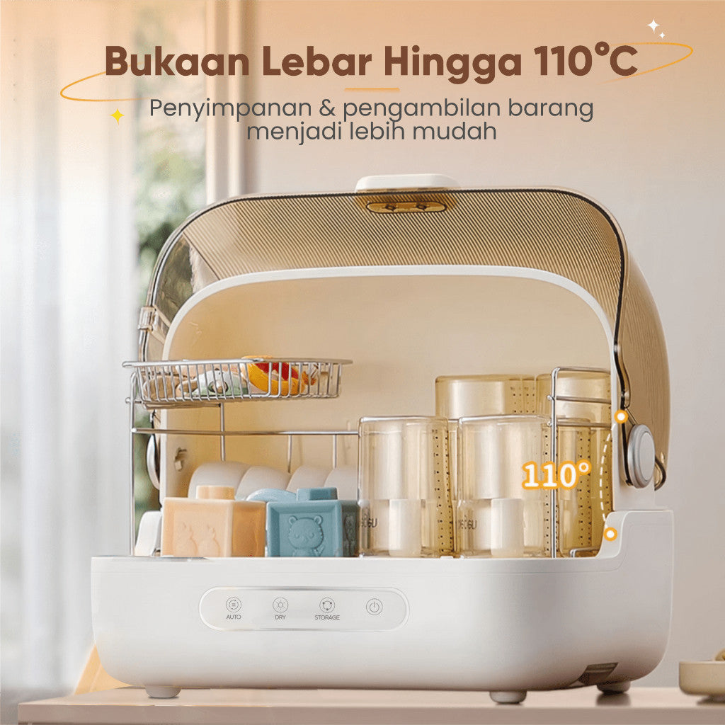Emily UV Sterillizer & Dryer 16L 180W Sterillizer Baby / Sterillizer Botol Bayi Pengering Alat Bayi EST 19807