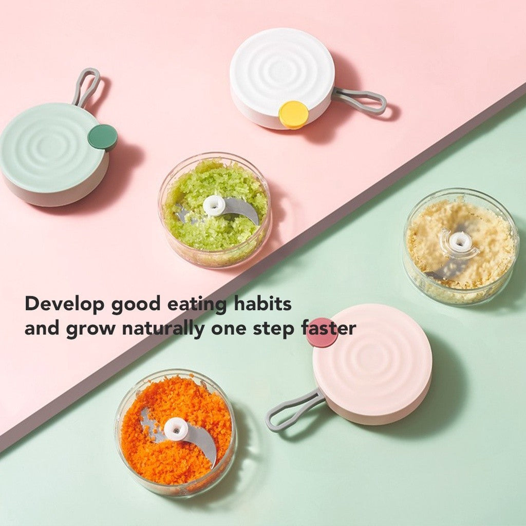 Sakumini Chopper Grinder Manual Blender Tarik Penggiling Penghalus Makanan