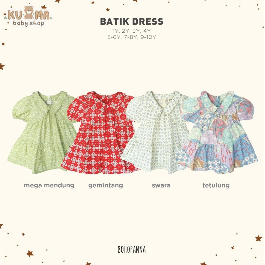 BOHOPANNA - BATIK DRESS - Dress Anak Perempuan 2473