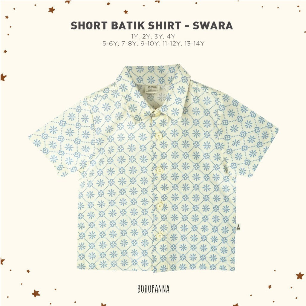 BOHOPANNA - SHORT BATIK SHIRT - Atasan Anak Laki-Laki 2422