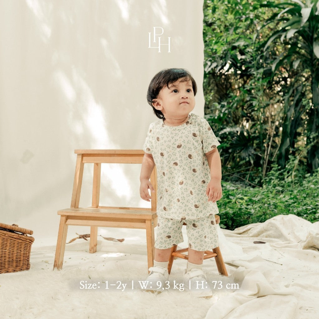 Little Wear Shoulder Button Short Set 24.0 (Setelan Anak Lengan Pendek)