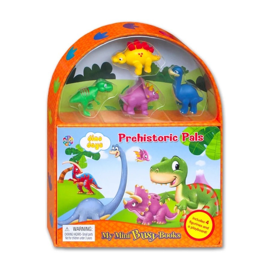 My Mini Busy Book includes 4 Figurines, a Playboard and a Board Book! [Phidal]