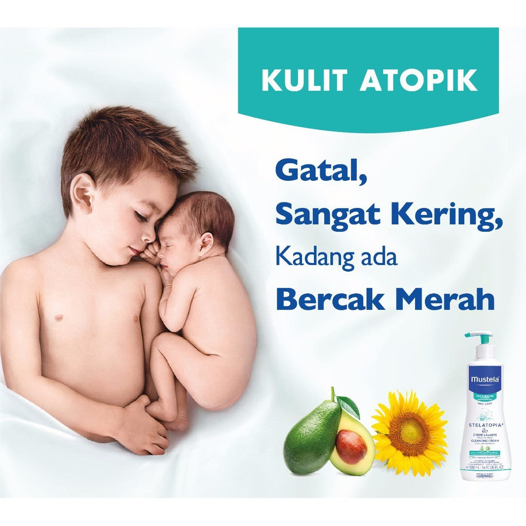 Mustela Stelatopia Emollient Balm 200 ml - Lotion Bayi Kulit Atopik