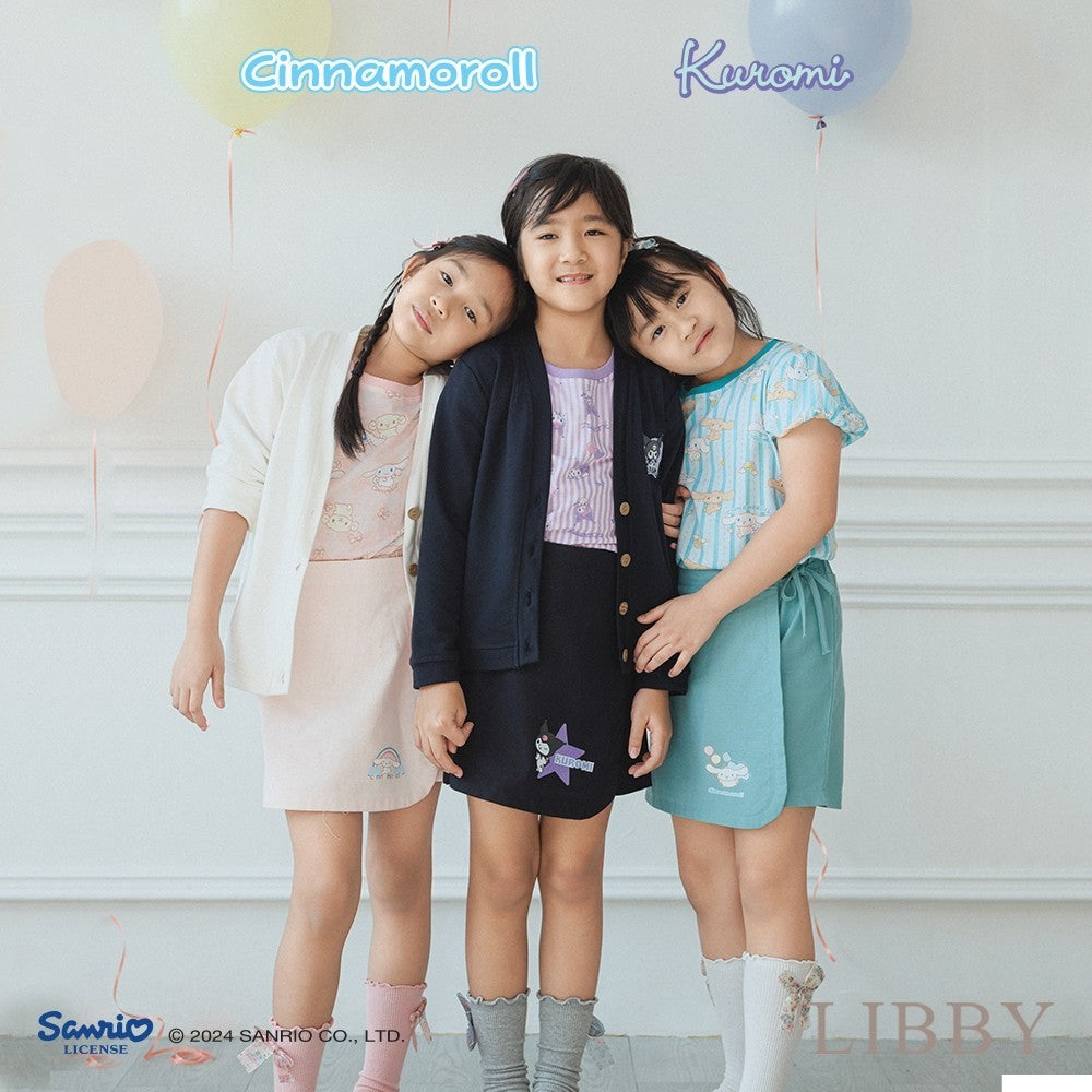 LIBBY Sanrio Elio Cardigan Anak Perempuan Kuromi Cinnamoroll 9 Bulan- 4 Tahun(1 Pcs)Sweater | Jaket