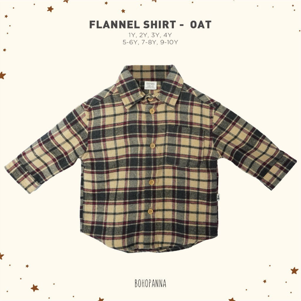 BOHOPANNA - FLANNEL SHIRT - FLANEL SHIRT - Atasan Anak Laki-Laki