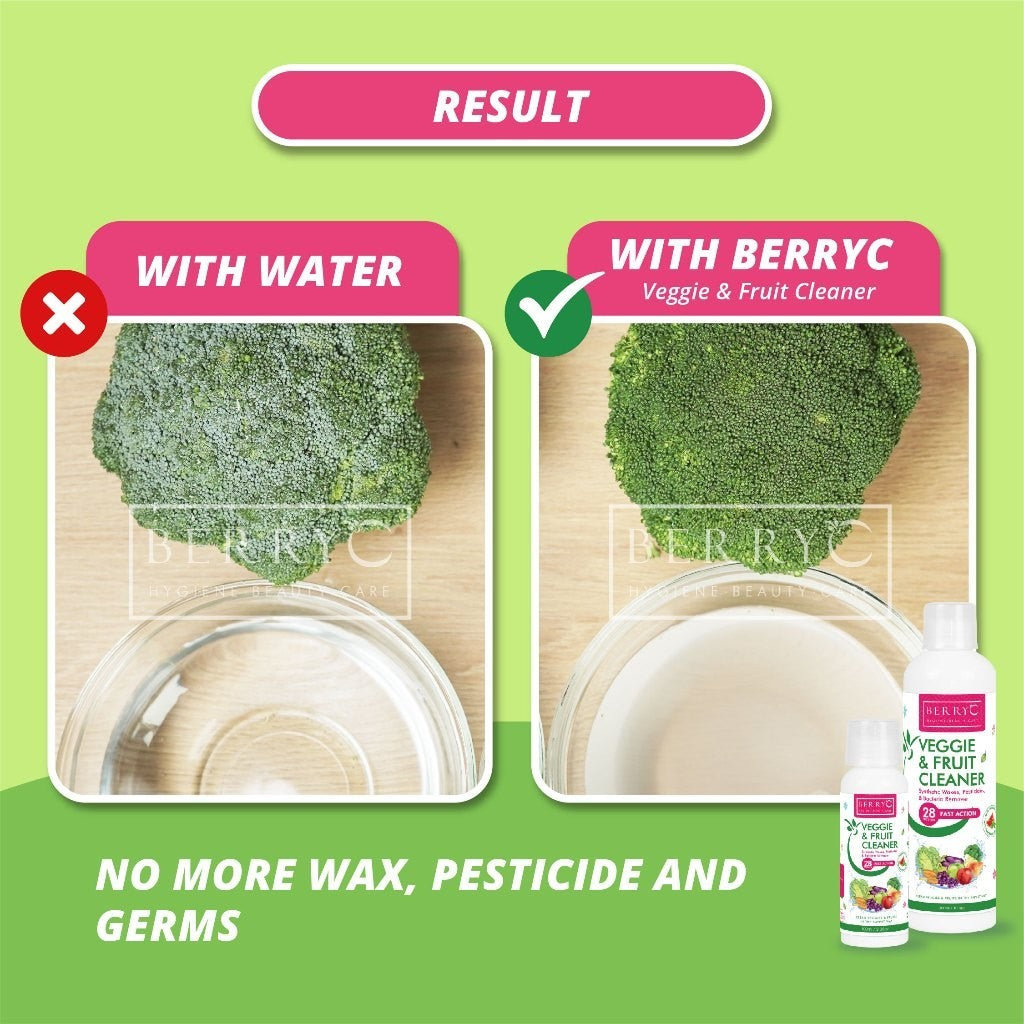 BerryC Veggie & Fruit Salad Cleaner 300ML Vegetable Wash - Sabun Cairan Pencuci Pembersih Buah Sayur