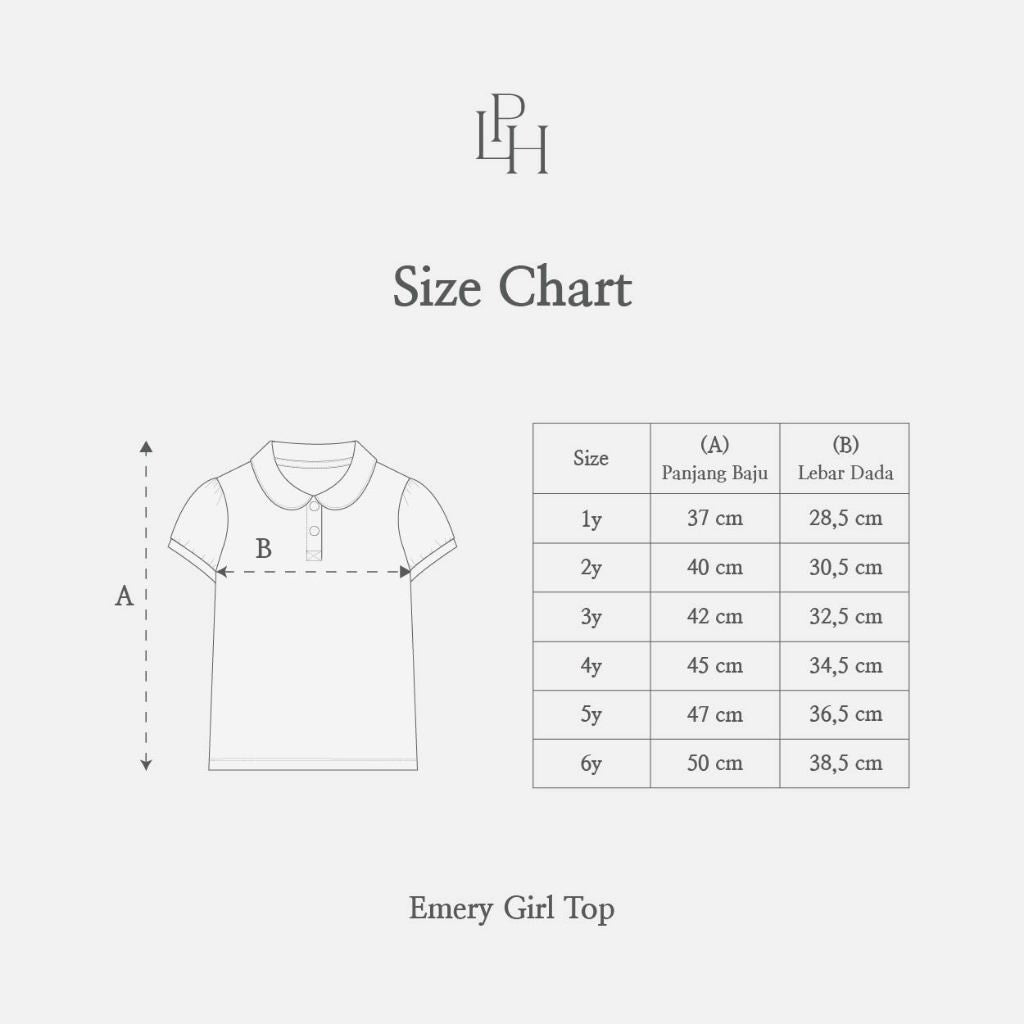 Little Palmerhaus - Emery Girl Top (Kaos Polo Anak Perempuan)