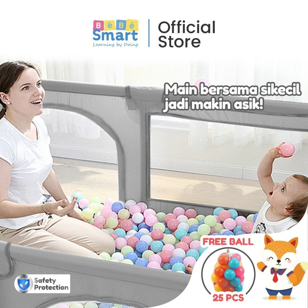 BEBE SMART Pagar Bayi / Pagar Bayi Bermain / Pagar Mainan Anak / Playpen Bayi / Pagar Main Anak