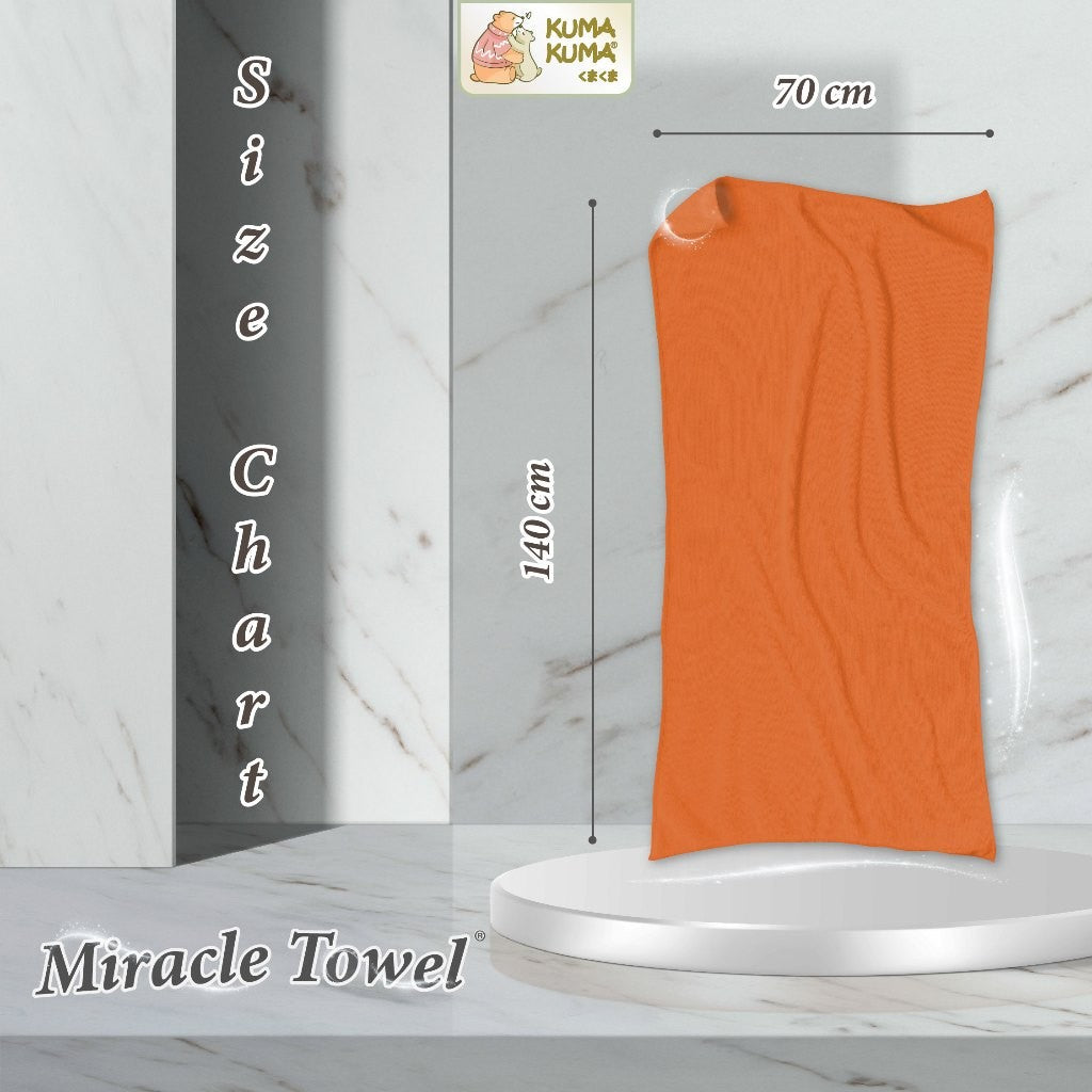 Miracle Towel By Kuma Kuma - Handuk Mandi 140 x 70
