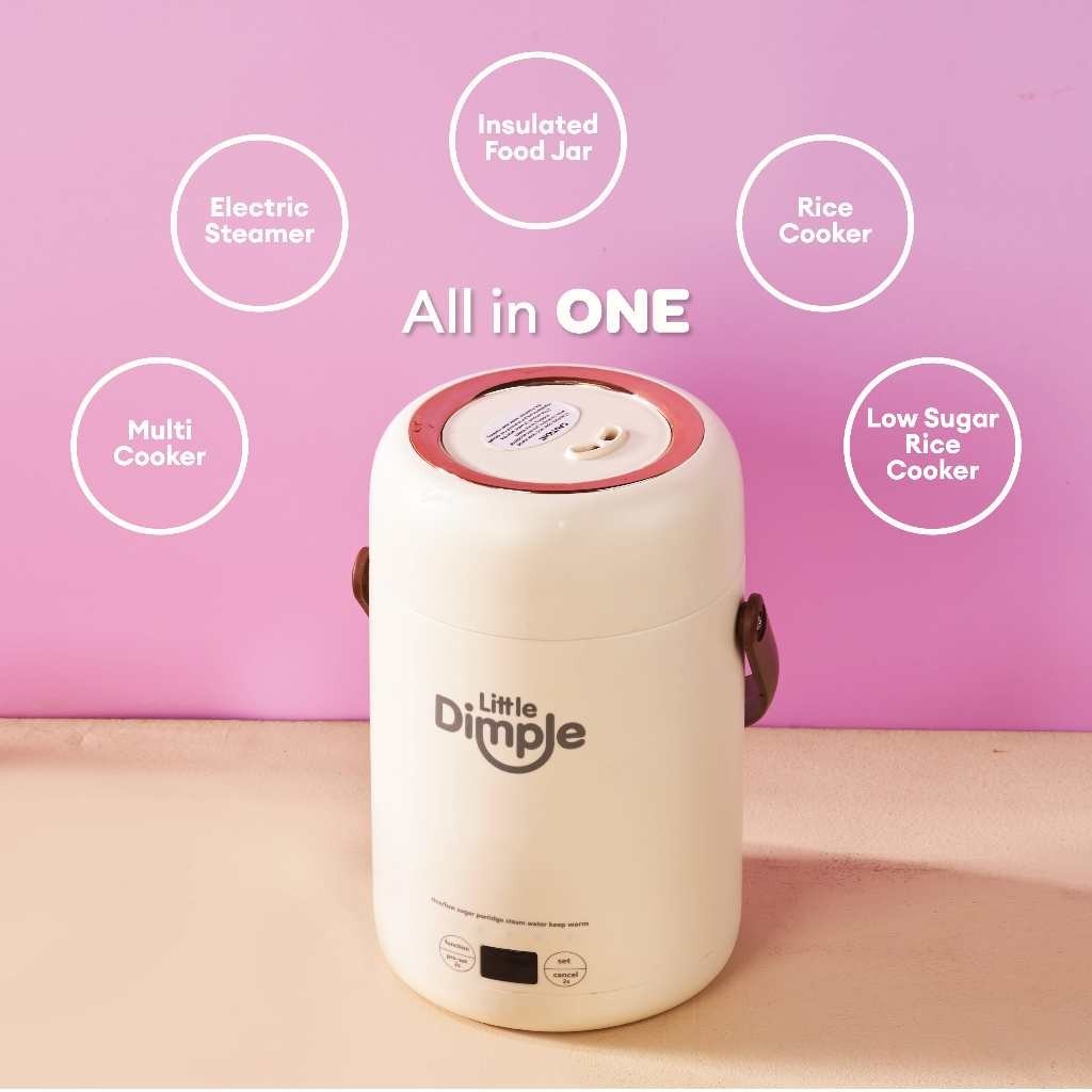 Little Dimple Mini Portable Cooker - Alat Masak Mpasi - Rice Cooker