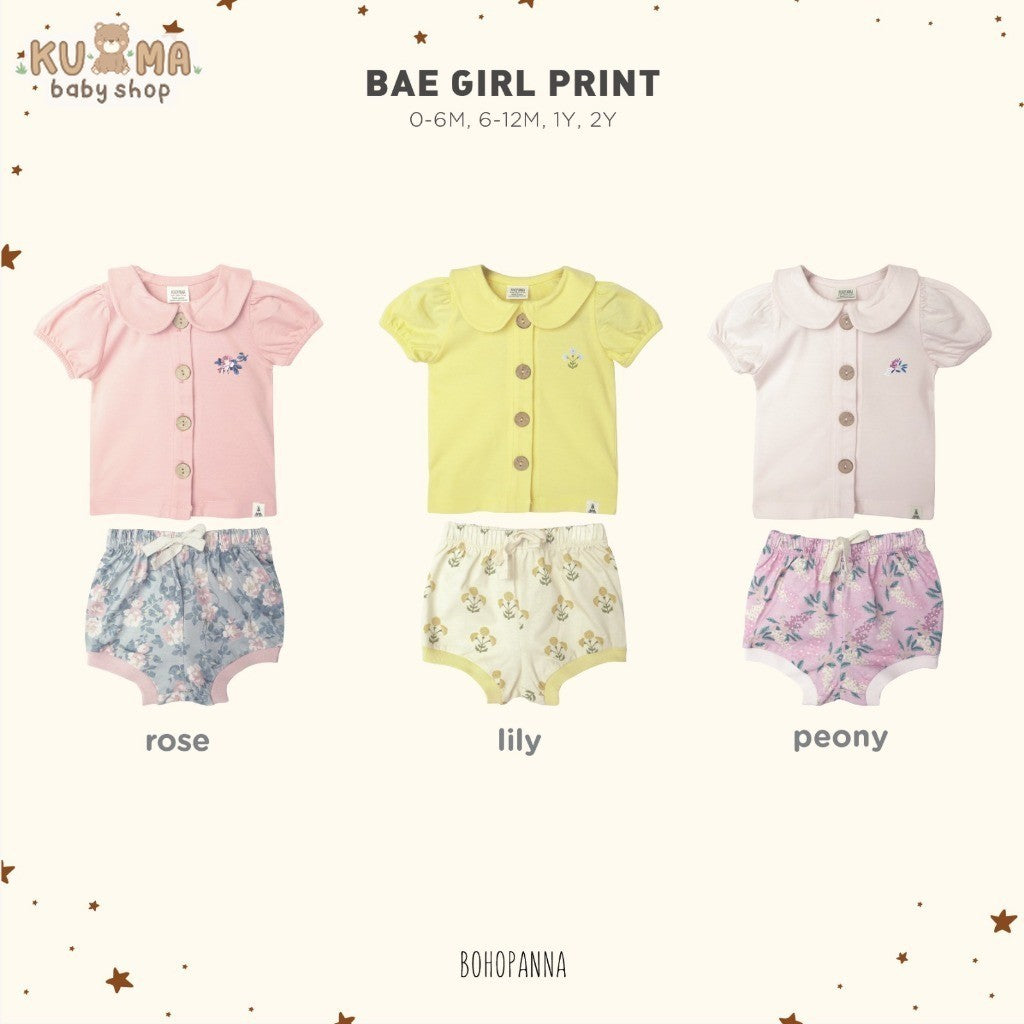 BOHOPANNA - BAE GIRL - Baju Setelan Bayi Perempuan BP2407