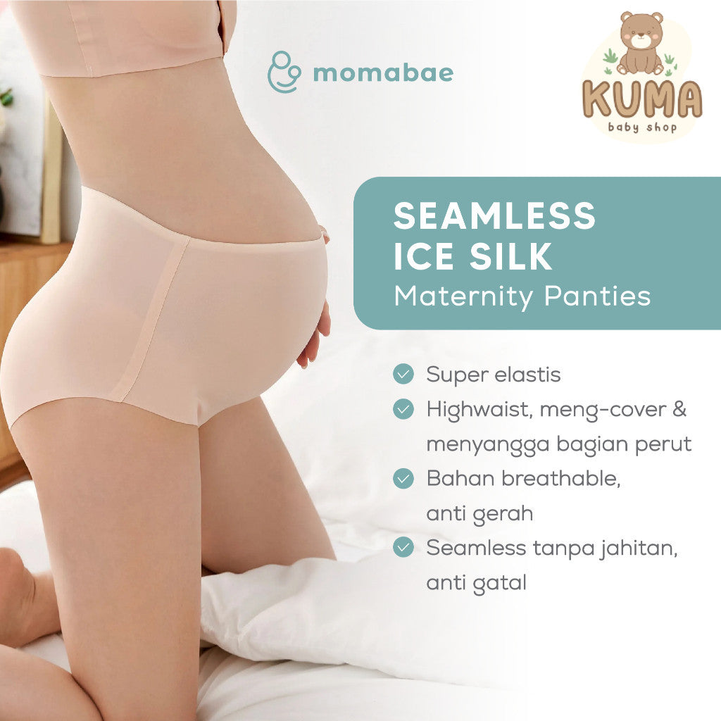 Momabae - Seamless Ice Silk | Maternity Panties | Celana Dalam Ibu Hamil Lembut dan Sejuk
