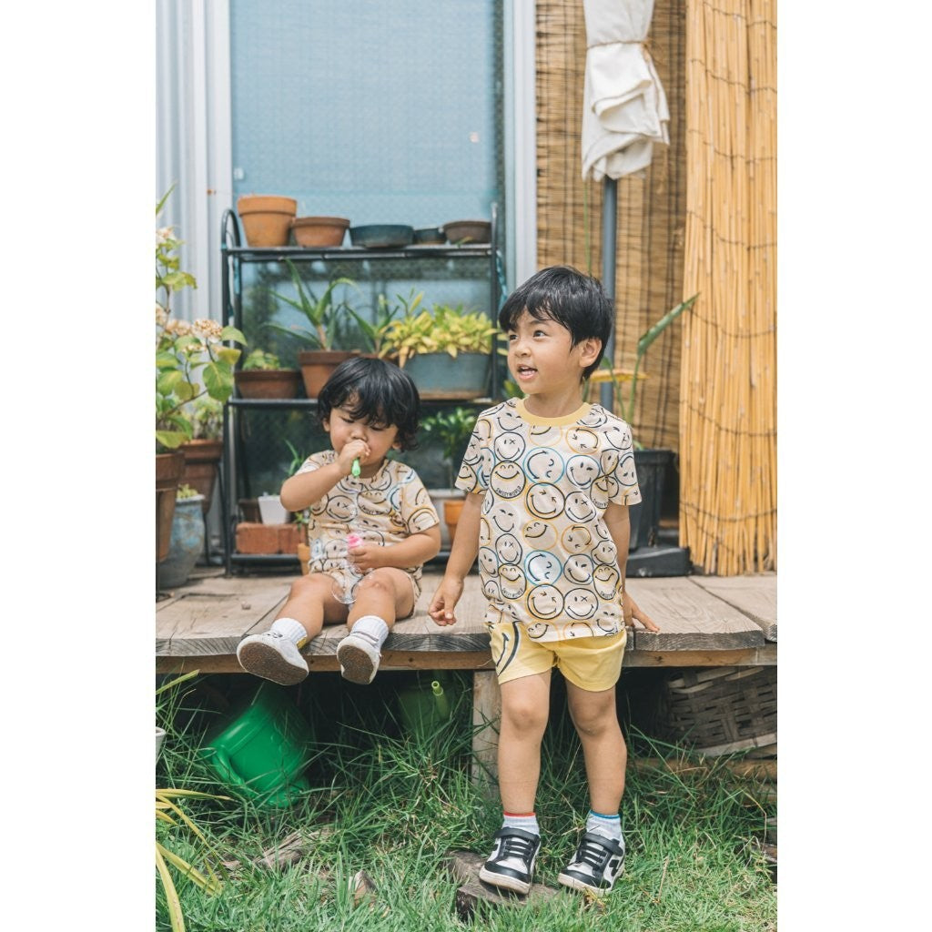BOHOPANNNA - BOHOPANNA X SMILEY - BASIC SET - Setelan Baju Anak Laki-Laki