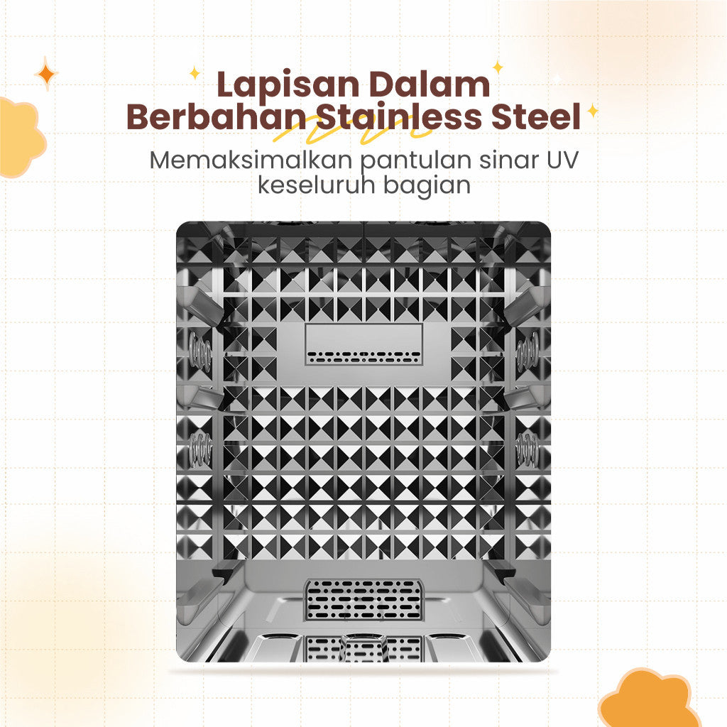 EMILY UV Sterillizer & Dryer 20L | 150 Watt | Pengering & Steril Botol Susu Bayi